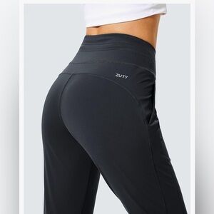 ZUTY High Waisted Black Women’s Joggers Athletic Running Track Size XXL NWT